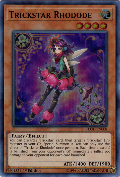 Trickstar Rhodode [FLOD-EN008] Super Rare | Devastation Store