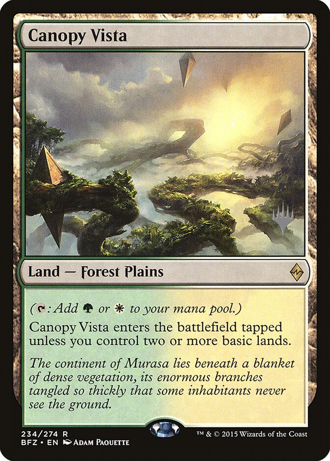 Canopy Vista [Battle for Zendikar Promos] | Devastation Store