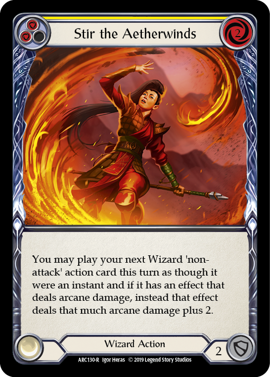 Stir the Aetherwinds (Yellow) [ARC130-R] 1st Edition Normal - Devastation Store | Devastation Store