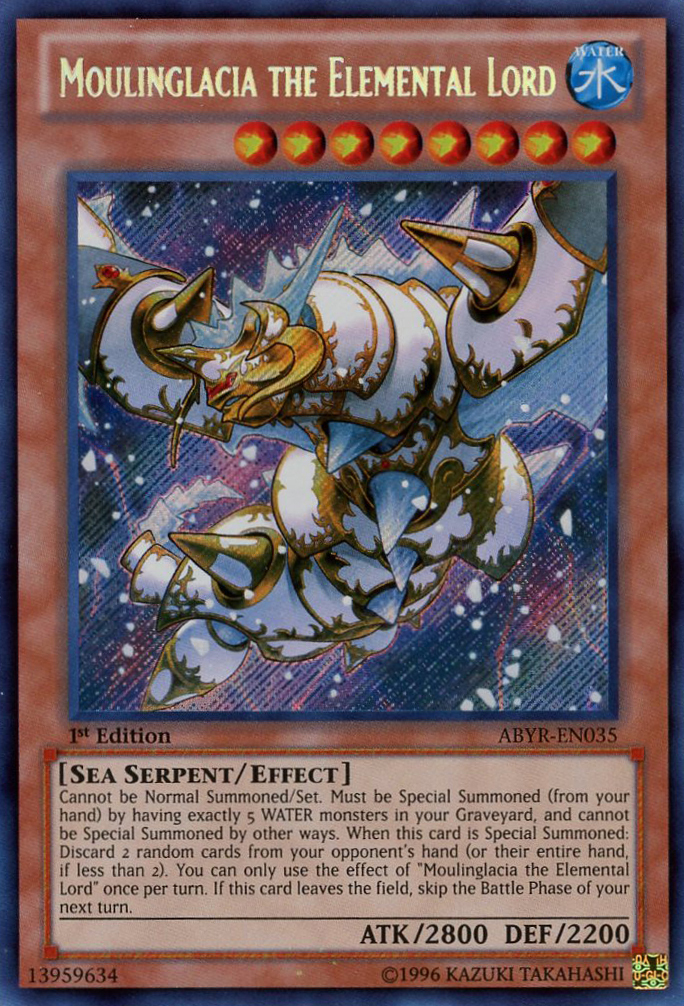 Moulinglacia the Elemental Lord [ABYR-EN035] Secret Rare | Devastation Store