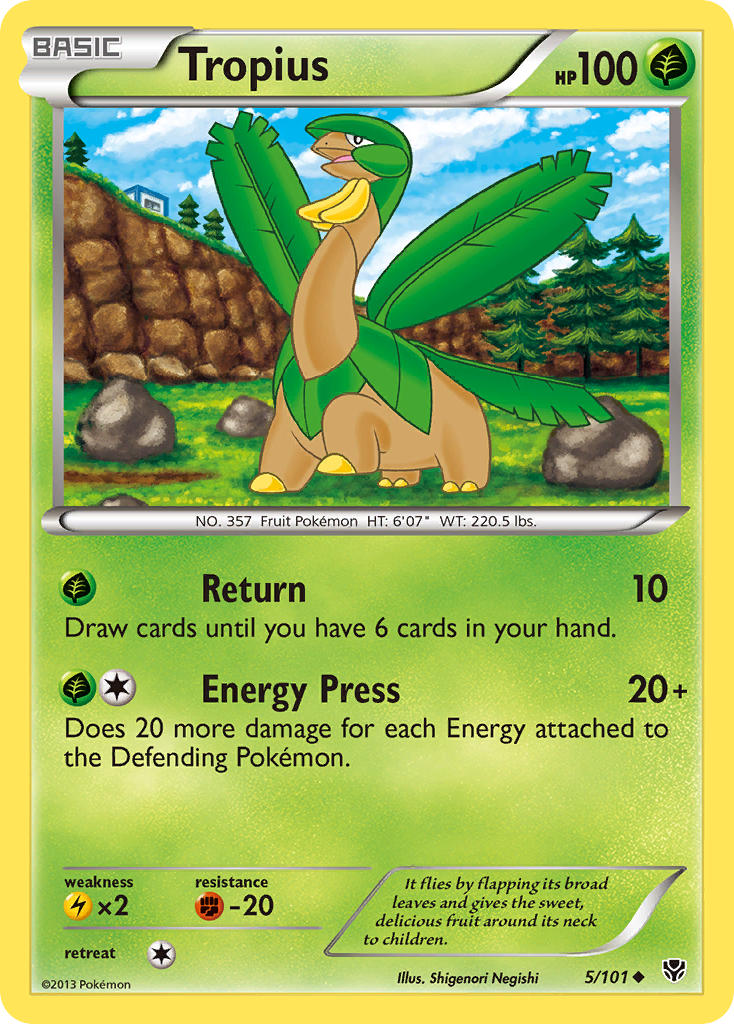 Tropius (5/101) [Black & White: Plasma Blast] | Devastation Store