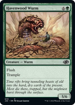 Havenwood Wurm [Jumpstart 2022] | Devastation Store