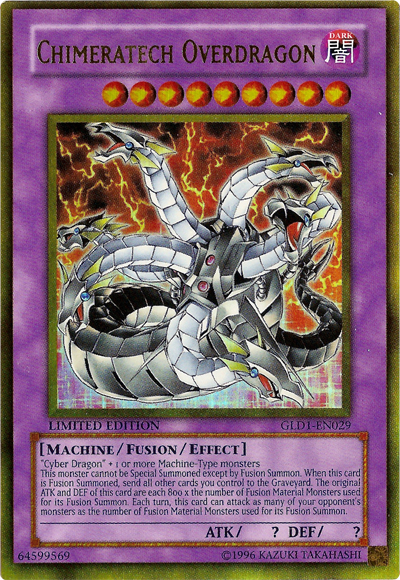Chimeratech Overdragon [GLD1-EN029] Gold Rare | Devastation Store
