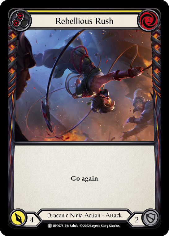 Rebellious Rush (Yellow) [UPR073] (Uprising)  Rainbow Foil | Devastation Store