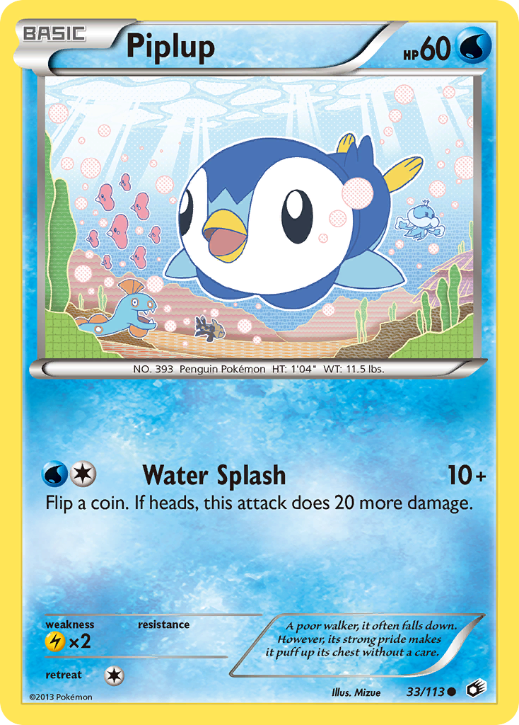Piplup (33/113) [Black & White: Legendary Treasures] | Devastation Store