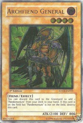 Archfiend General [FOTB-EN019] Ultimate Rare | Devastation Store