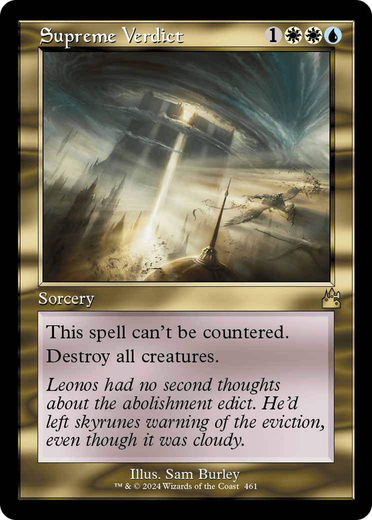 Supreme Verdict (Retro Frame) [Ravnica Remastered] | Devastation Store