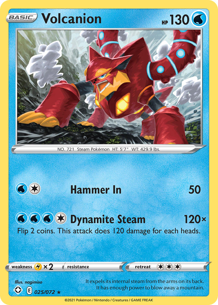 Volcanion (025/072) [Sword & Shield: Shining Fates] | Devastation Store