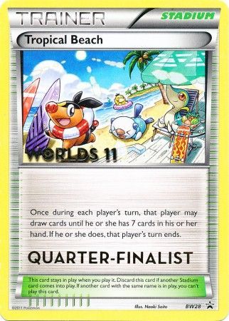 Tropical Beach (BW28) (Quarter Finalist) [Black & White: Black Star Promos] | Devastation Store