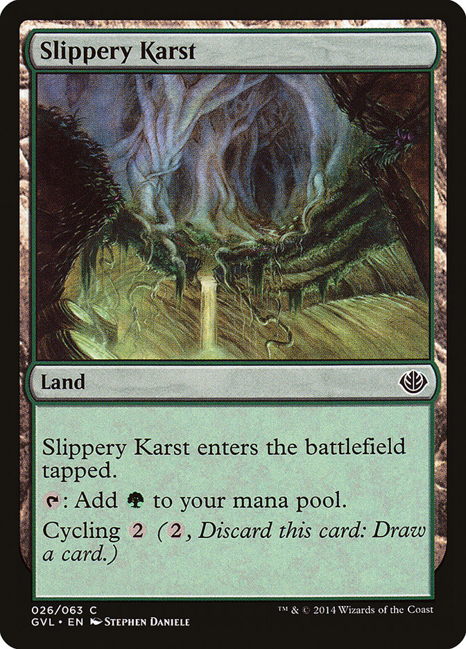 Slippery Karst (Garruk vs. Liliana) [Duel Decks Anthology] | Devastation Store