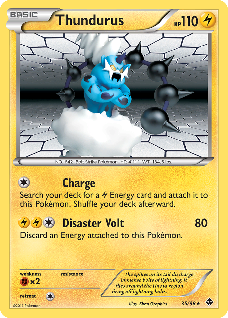 Thundurus (35/98) [Black & White: Emerging Powers] | Devastation Store