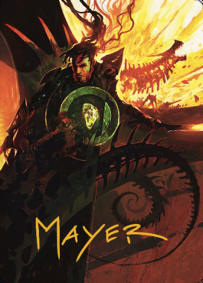 Mishra's Command Art Card (Gold-Stamped Signature) [The Brothers' War Art Series] | Devastation Store