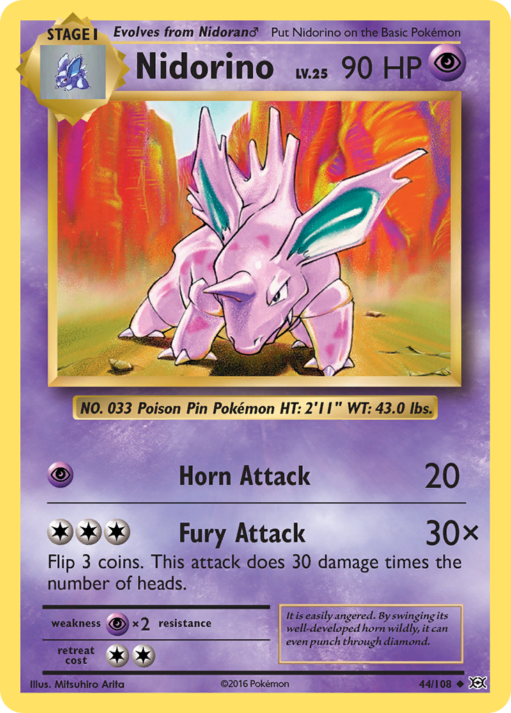 Nidorino (44/108) [XY: Evolutions] | Devastation Store