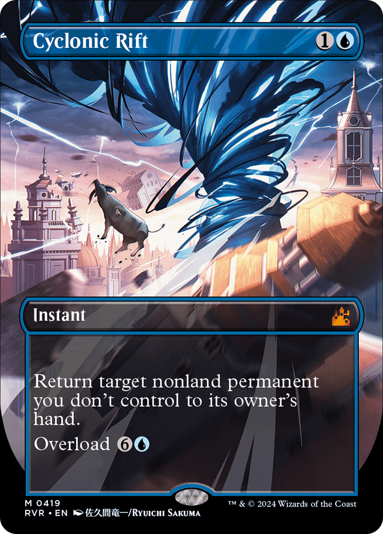 Cyclonic Rift (Anime Borderless) [Ravnica Remastered] | Devastation Store