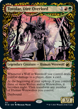 Tovolar, Dire Overlord // Tovolar, the Midnight Scourge (Showcase Equinox) [Innistrad: Midnight Hunt] | Devastation Store