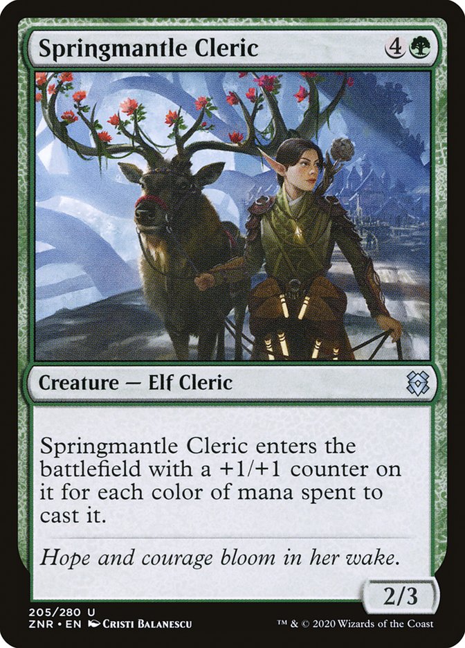 Springmantle Cleric [Zendikar Rising] | Devastation Store