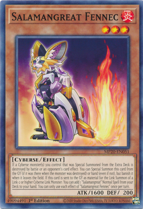 Salamangreat Fennec [MP20-EN051] Common | Devastation Store