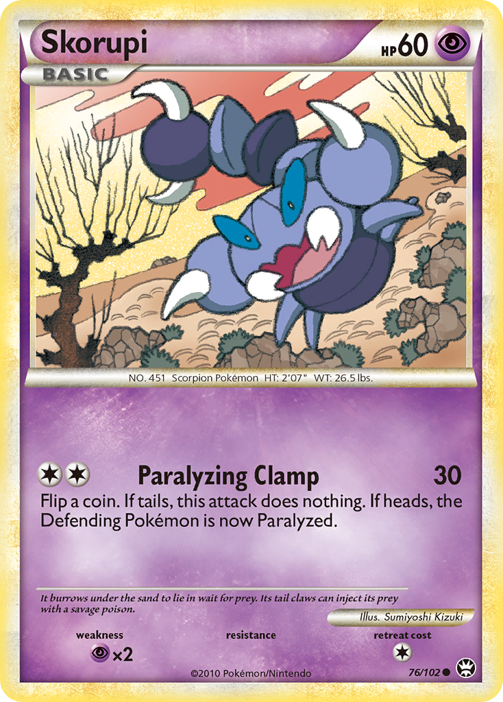 Skorupi (76/102) [HeartGold & SoulSilver: Triumphant] | Devastation Store