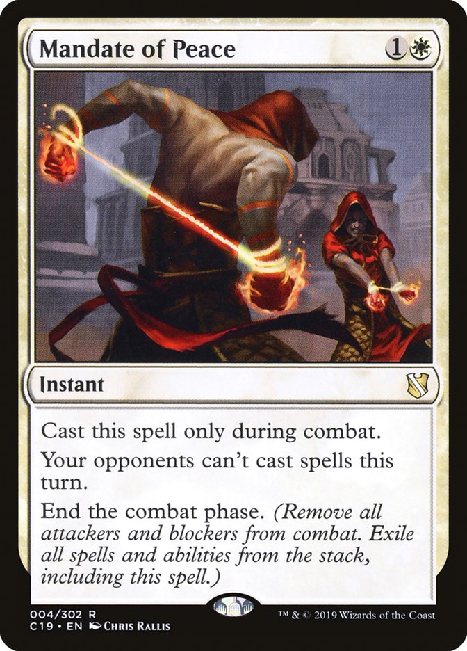 Mandate of Peace [Commander 2019] | Devastation Store
