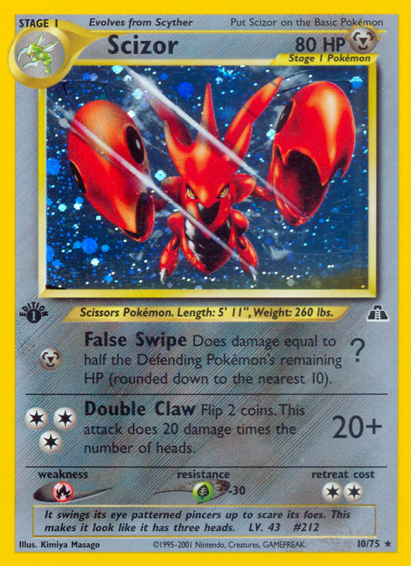 Scizor (10/75) [Neo Discovery 1st Edition] | Devastation Store