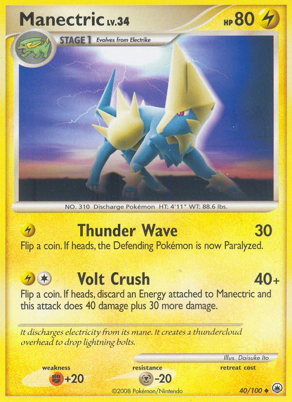 Manectric (40/100) [Diamond & Pearl: Majestic Dawn] | Devastation Store