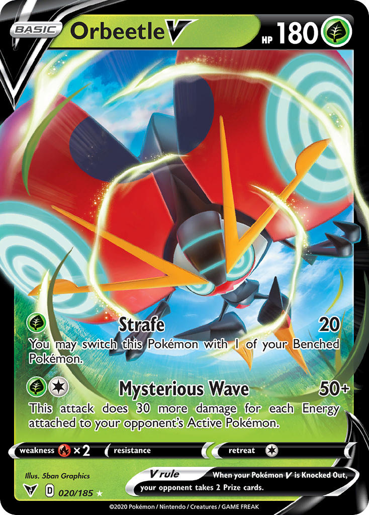 Orbeetle V (020/185) [Sword & Shield: Vivid Voltage] | Devastation Store