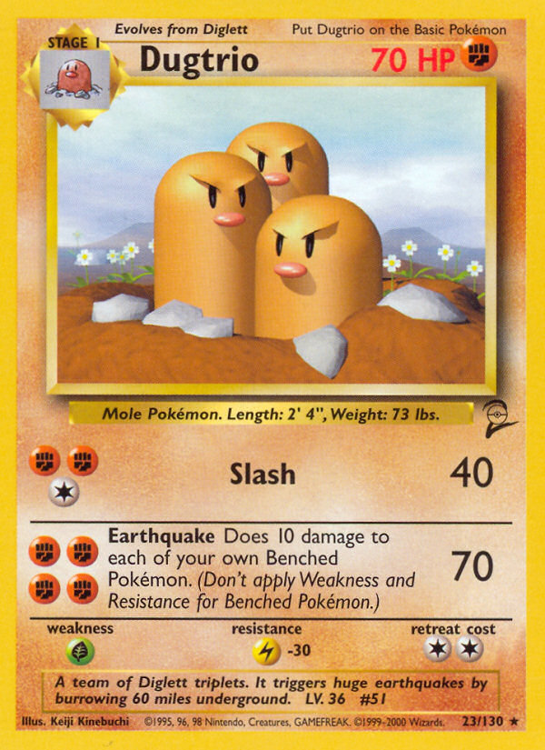 Dugtrio (23/130) [Base Set 2] | Devastation Store