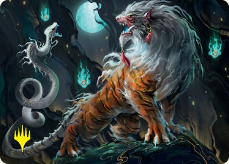 Gloomshrieker Art Card (Gold-Stamped Signature) [Kamigawa: Neon Dynasty Art Series] | Devastation Store