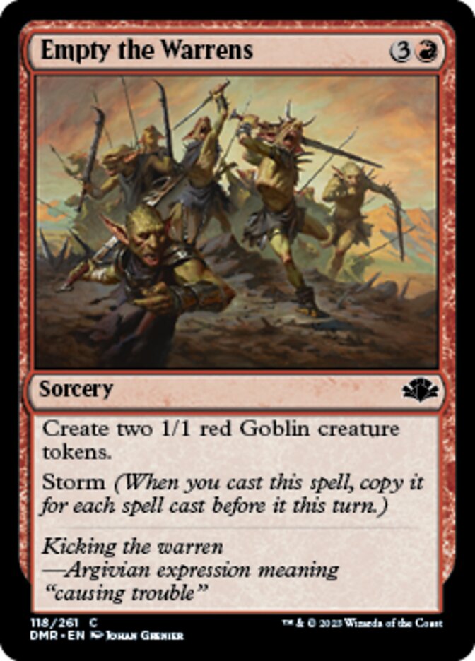 Empty the Warrens [Dominaria Remastered] | Devastation Store