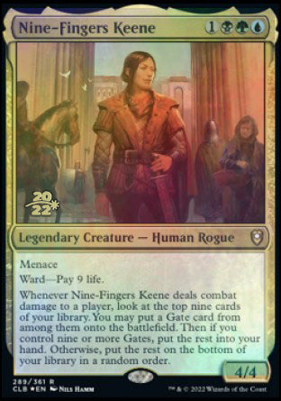 Nine-Fingers Keene [Commander Legends: Battle for Baldur's Gate Prerelease Promos] | Devastation Store