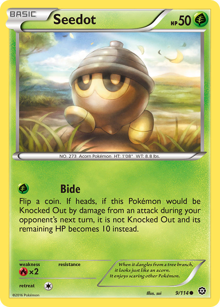 Seedot (9/114) [XY: Steam Siege] | Devastation Store