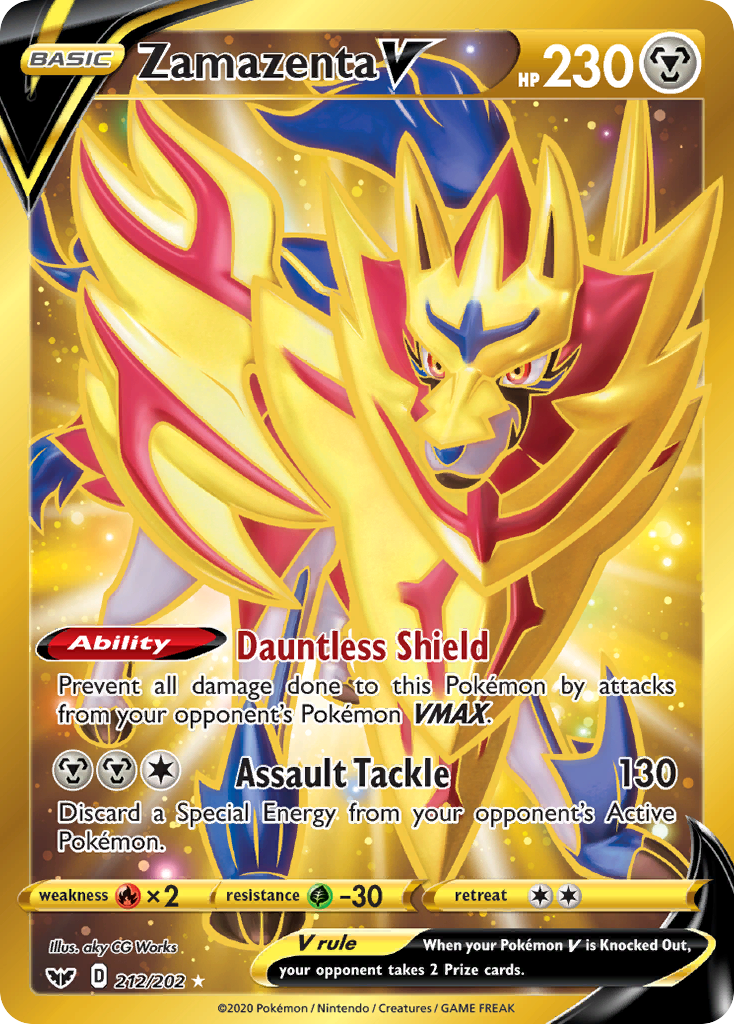 Zamazenta V (212/202) [Sword & Shield: Base Set] | Devastation Store