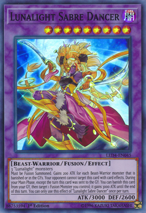 Lunalight Sabre Dancer [LED4-EN045] Super Rare | Devastation Store