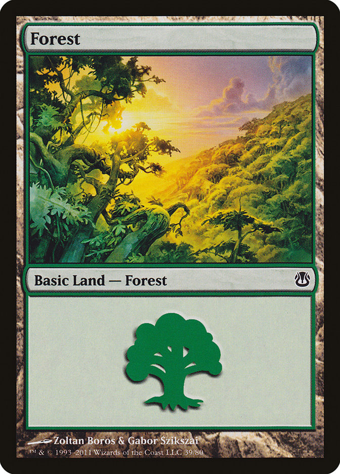 Forest (39) [Duel Decks: Ajani vs. Nicol Bolas] - Devastation Store | Devastation Store