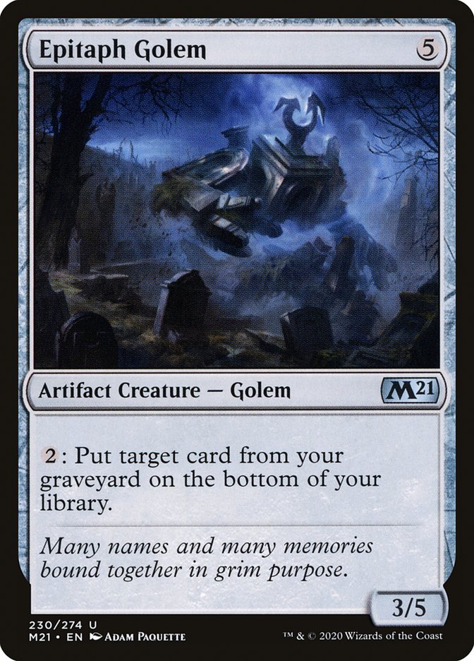 Epitaph Golem [Core Set 2021] | Devastation Store