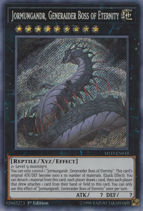 Jormungandr, Generaider Boss of Eternity [MYFI-EN033] Secret Rare | Devastation Store