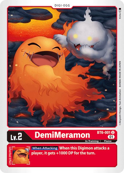DemiMeramon [BT6-001] [Double Diamond] | Devastation Store