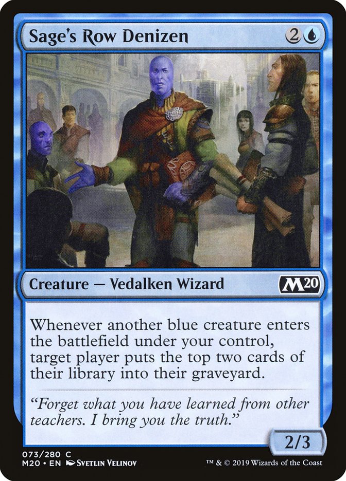 Sage's Row Denizen [Core Set 2020] | Devastation Store