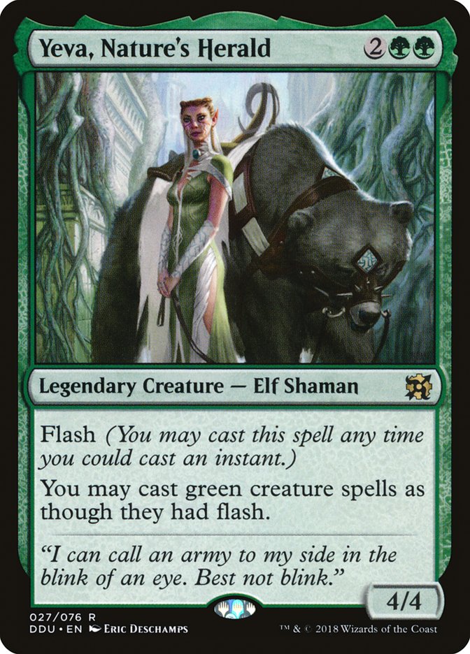Yeva, Nature's Herald [Duel Decks: Elves vs. Inventors] - Devastation Store | Devastation Store