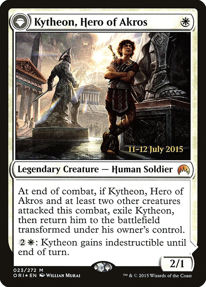 Kytheon, Hero of Akros // Gideon, Battle-Forged [Magic Origins Prerelease Promos] - Devastation Store | Devastation Store