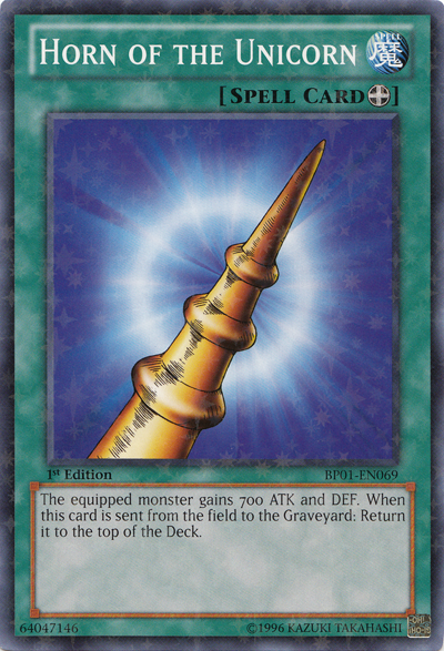 Horn of the Unicorn [BP01-EN069] Starfoil Rare | Devastation Store