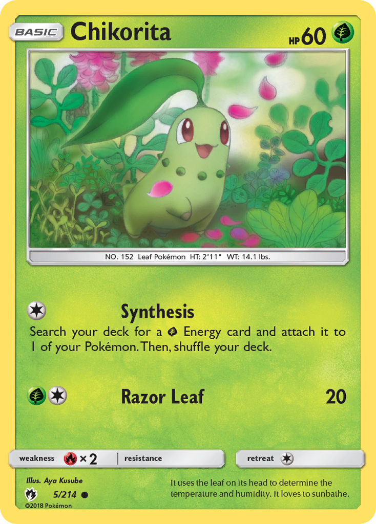 Chikorita (5/214) [Sun & Moon: Lost Thunder] | Devastation Store