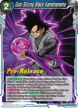 God-Slicing Black Kamehameha (BT10-057) [Rise of the Unison Warrior Prerelease Promos] | Devastation Store