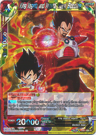 King Vegeta and Vegeta, Royal Bloodline (DB1-090) [Dragon Brawl] | Devastation Store