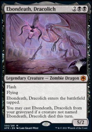 Ebondeath, Dracolich (Promo Pack) [Dungeons & Dragons: Adventures in the Forgotten Realms Promos] | Devastation Store