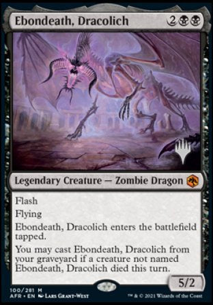Ebondeath, Dracolich (Promo Pack) [Dungeons & Dragons: Adventures in the Forgotten Realms Promos] | Devastation Store