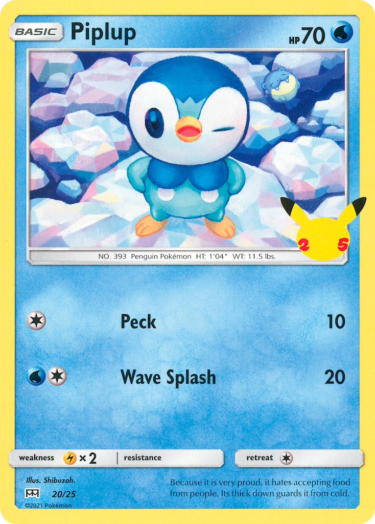 Piplup (20/25) [McDonald's 25th Anniversary] | Devastation Store