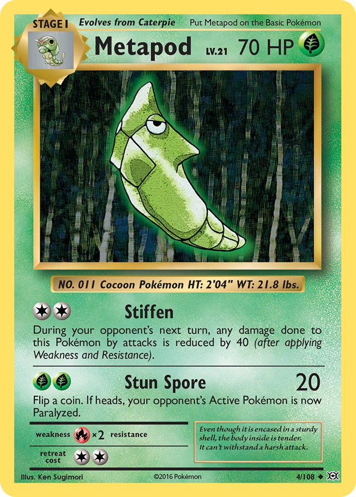 Metapod (4/108) [XY: Evolutions] | Devastation Store