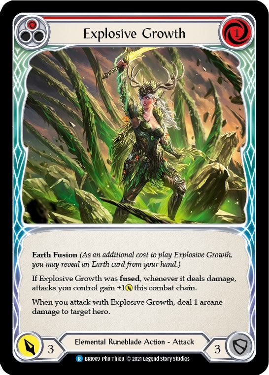 Explosive Growth (Red) [BRI009] (Tales of Aria Briar Blitz Deck)  1st Edition Normal | Devastation Store