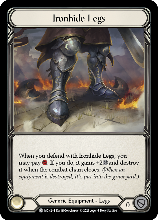 Ironhide Legs (Cold Foil) [MON244-CF] 1st Edition Cold Foil - Devastation Store | Devastation Store